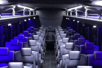 Coral Springs Charter Bus Interior