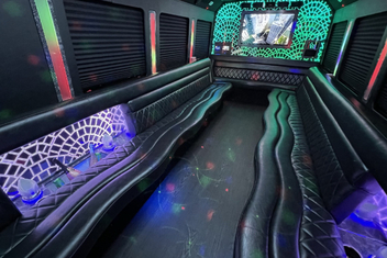 Coral Springs Limo Bus Interior