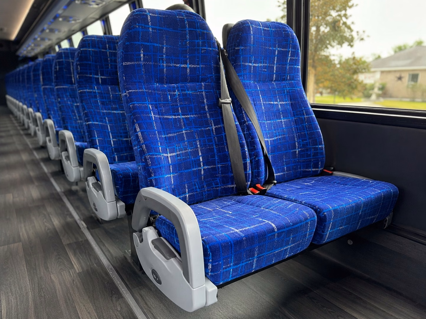 coral springs charter bus rental interior
