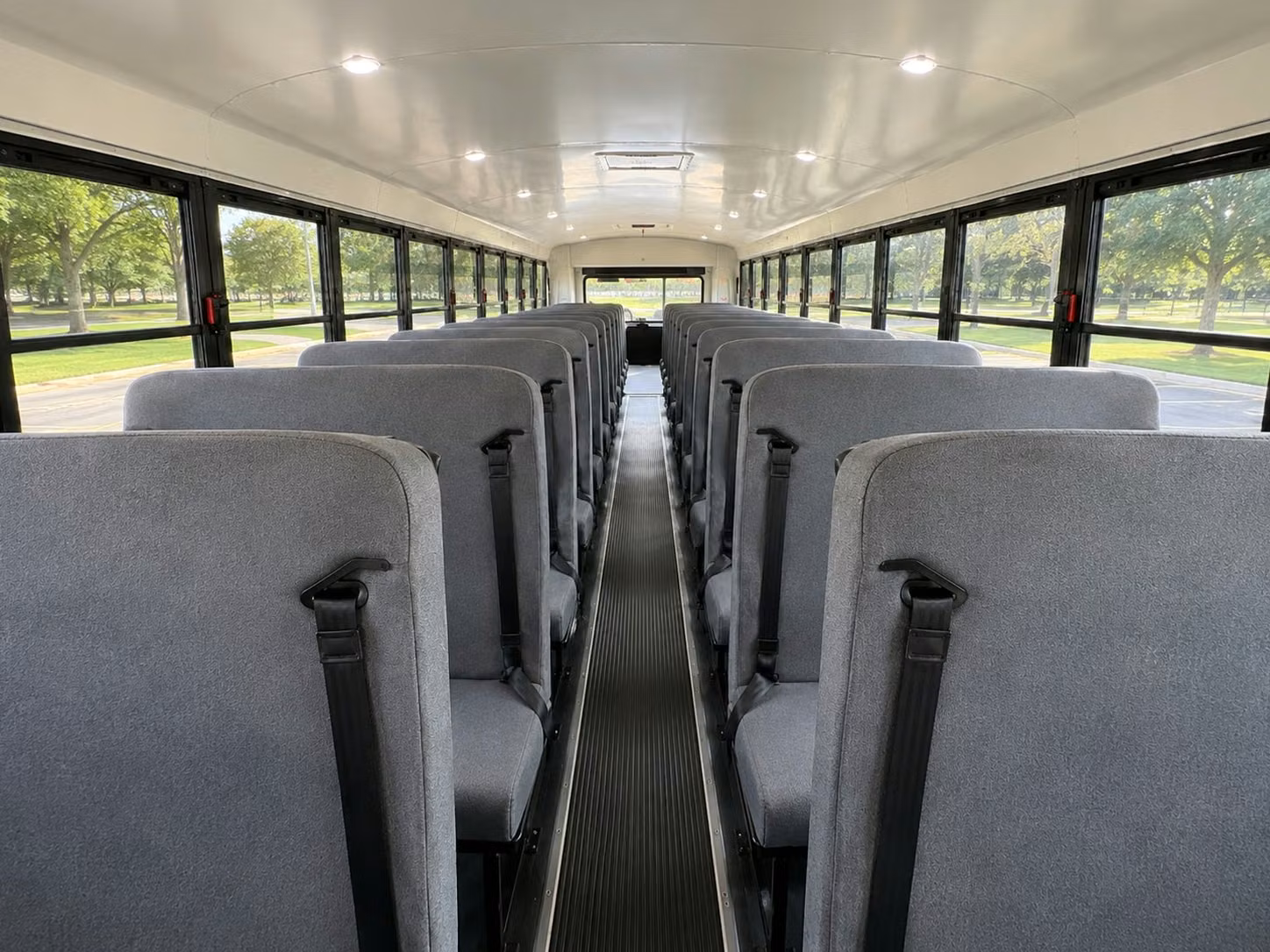 school bus inside